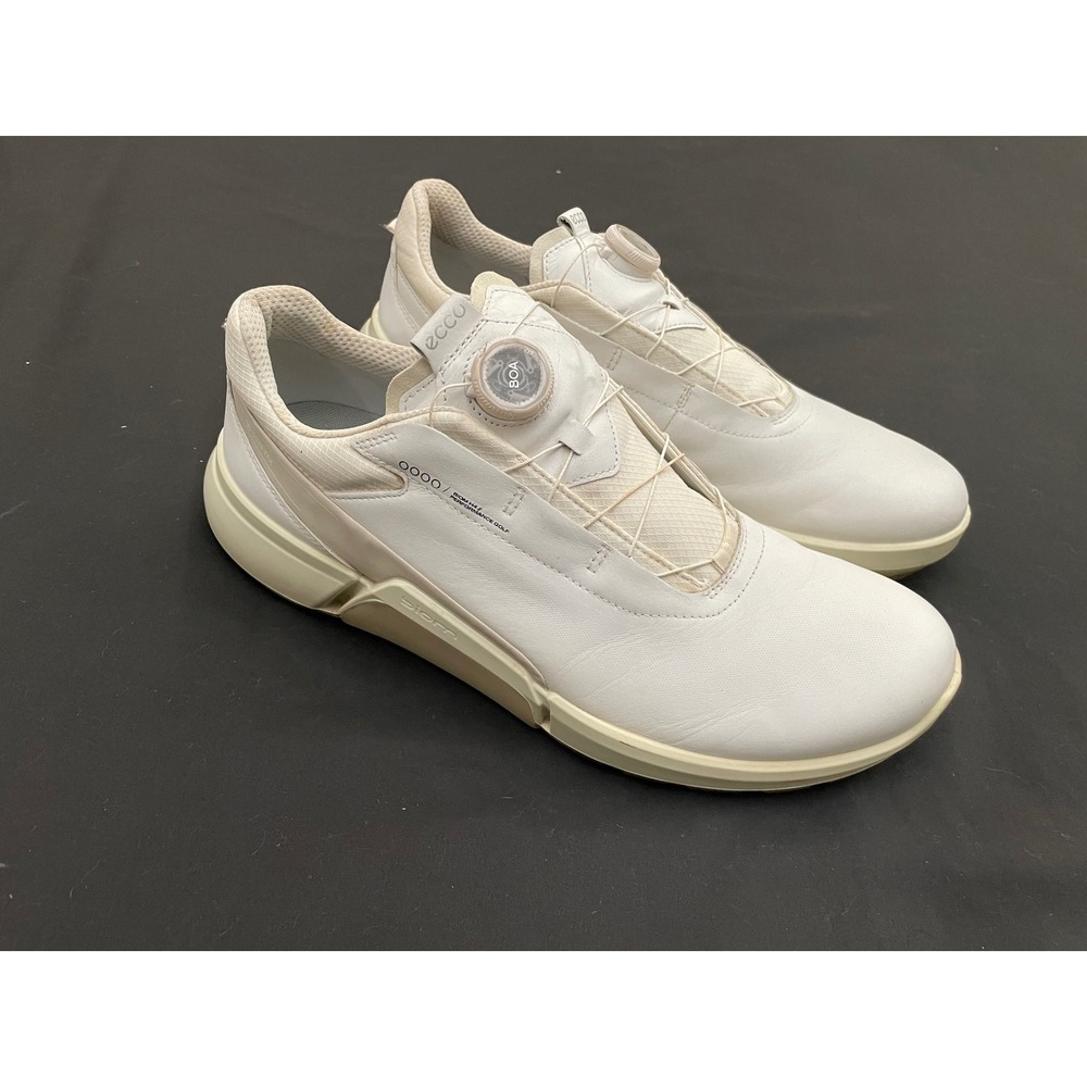 ECCO BIOM H4 Golf Shoes Mens 12-12.5 White BOA GORE-TEX Spikeless 108504-58336 - Picture 7 of 11